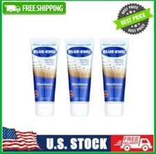 3 Pack Blue-Emu Maximum Pain Relief Cream for Arthritis, Muscle Pain, 3 oz