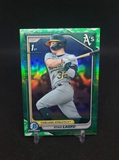 Ryan Lasko 2024 Bowman Chrome #BCP-105 Lunar Glow Refractor Oakland Athletics 
