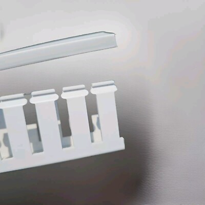 Panduit G1x2wh6 Wire Duct,Wide Slot,White,1.26 W X 12'' L