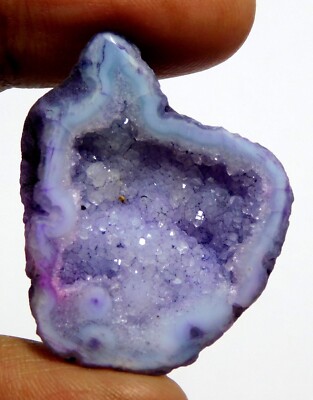 Druzy Slice Achat ausgefallene Form Cab lose 100 % natürlicher Edelstein 35 x...
