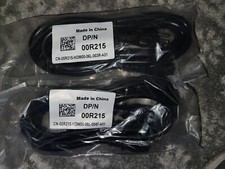 New Lot of 2 Dell PowerEdge Heavy Duty 10' Power Cord Cable 3 Prong 14AWG 00R215