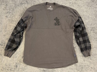 Disneyland Spirit Jersey Crew Neck Small Mickey Mouse Gray