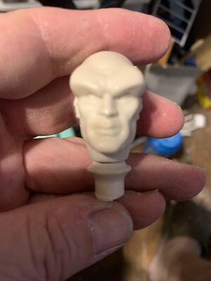 Mego FTC Zica Dc Retro Custom JLA Martian Manhunter Head For 8  Figure 1/9 V2