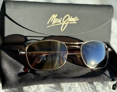 Maui Jim Sextant MJ 152 16 Gold Metal Frame + HCL Bronze Polarized