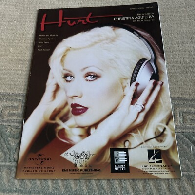 CHRISTINA AGUILERA sheet music Hurt Linda Perry / Mark Ronson Piano/Vocal/Guitar