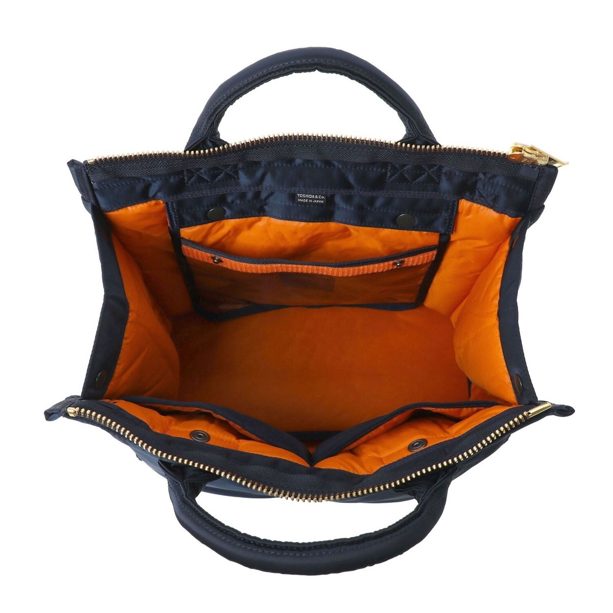 PORTER TANKER SQUARE TOTE BAG (L) 622-27843 IRON BLUE