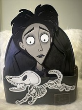 LOUNGEFLY TIM BURTON CORPSE BRIDE VICTOR AND SCRAPS MINI BACKPACK  NWT PERFECT