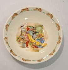 Bunnykins Bowl Royal Doulton Cereal Dish Bunnies Dress Up Children Tableware