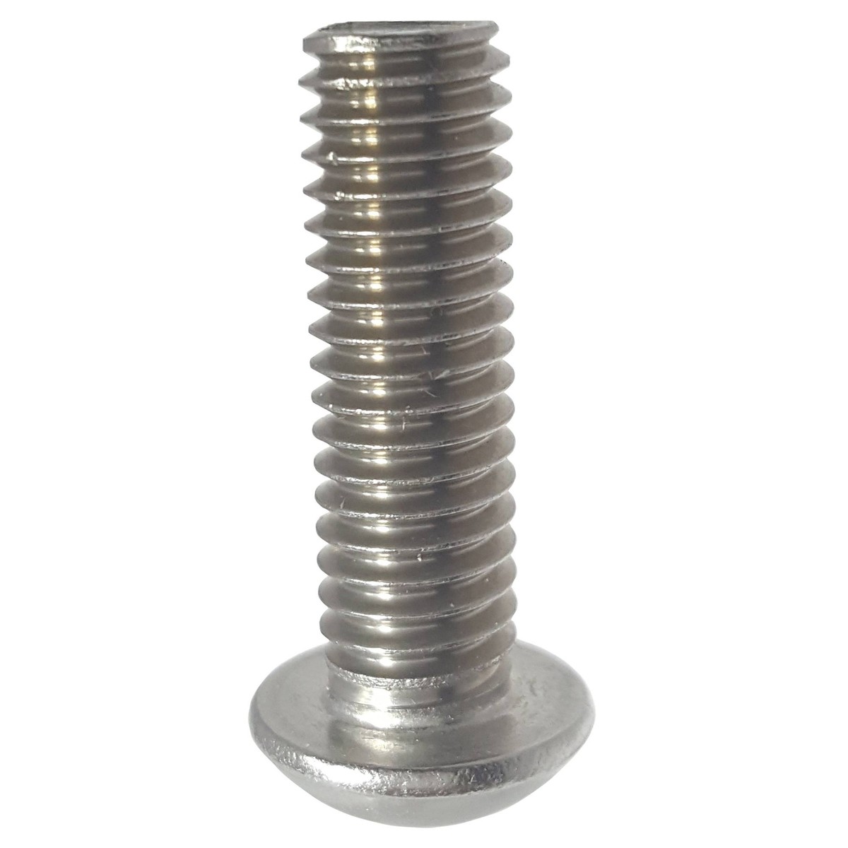 Viti A Testa Tonda M6-1.00 X 20mm Con Sigillante Per Filetto, Per Chiusure Porte, 5 Pezzi, Great Lakes Fasteners, Acciaio Ossidato Nero