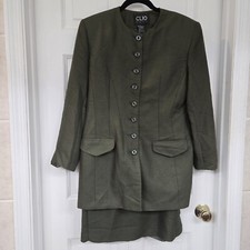 Clio Olivegreen Elegant Suit,Size 12