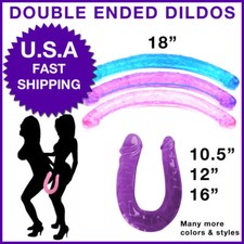 Pene Doble Flexible Consolador Consoladores Juguetes Sexuales para Parejas