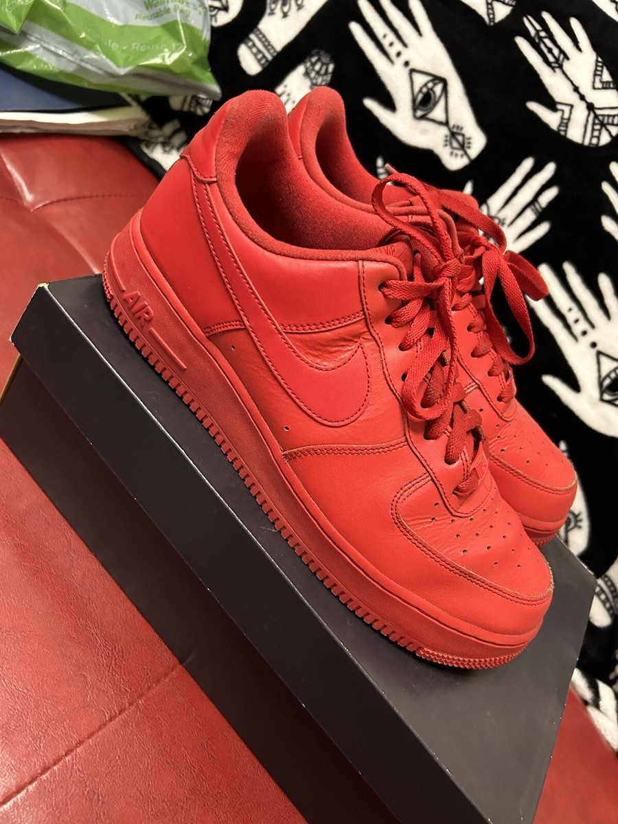 Size 10 - Nike Air Force 1 Low Triple Red 194274696011| eBay