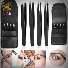 Tweezers Nose Hair Trimmer 4 Pieces Daily Beauty Facial Eyebrow Eyelash Remover