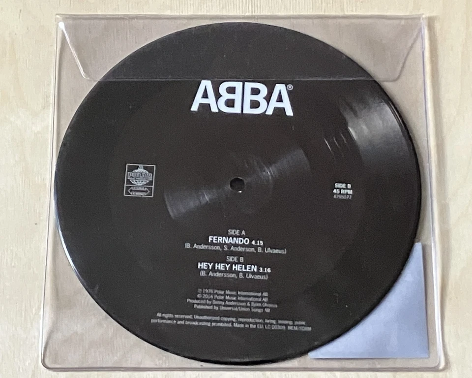 ABBA – Fernando 7" vinyl single: Limited Edition Picture Disc (2016) - Image 2 of 2