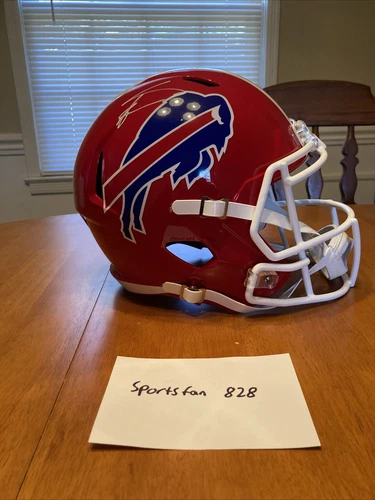 Buffalo Bills Stefon Diggs Signed Replica Full Size Speed Red Style Helmet