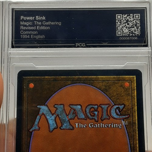 MTG - Revised - Power Sink - Graded - PCG 9.0 - Vintage - Picture 4 of 5