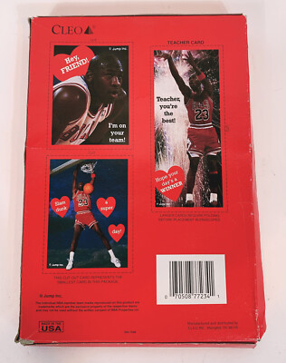 【希少】 マイケルジョーダン バレンタインカード Michael Jordan Sealed Box 38 Vintage Valentines Day Cards