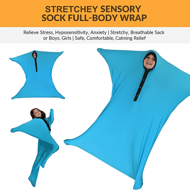 Weighted Blankets Sensory Sack Body Sock Full Body Wrap for Kids Autism Anxiety eBay
