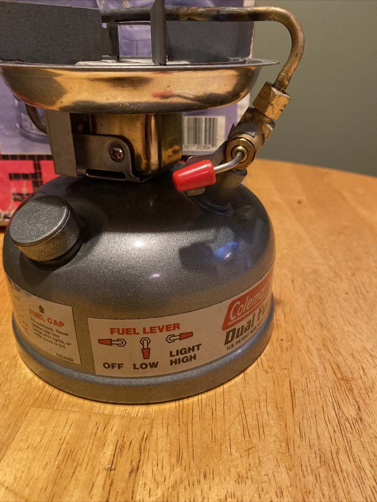 Vintage Coleman Model 533700, Dual Fuel, Single Burner Stove, In Box