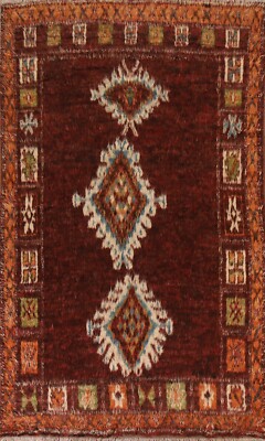 Thick-Plush Modern Moroccan Berber Geometric Hand-knotted Oriental Area Rug 6x10