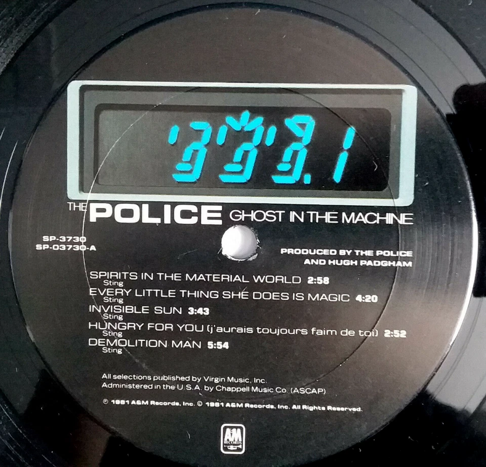 THE POLICE - Ghost In The Machine - Vinyl LP 1981 A&M SP-3730 Sterling Pressing - Image 4 of 4