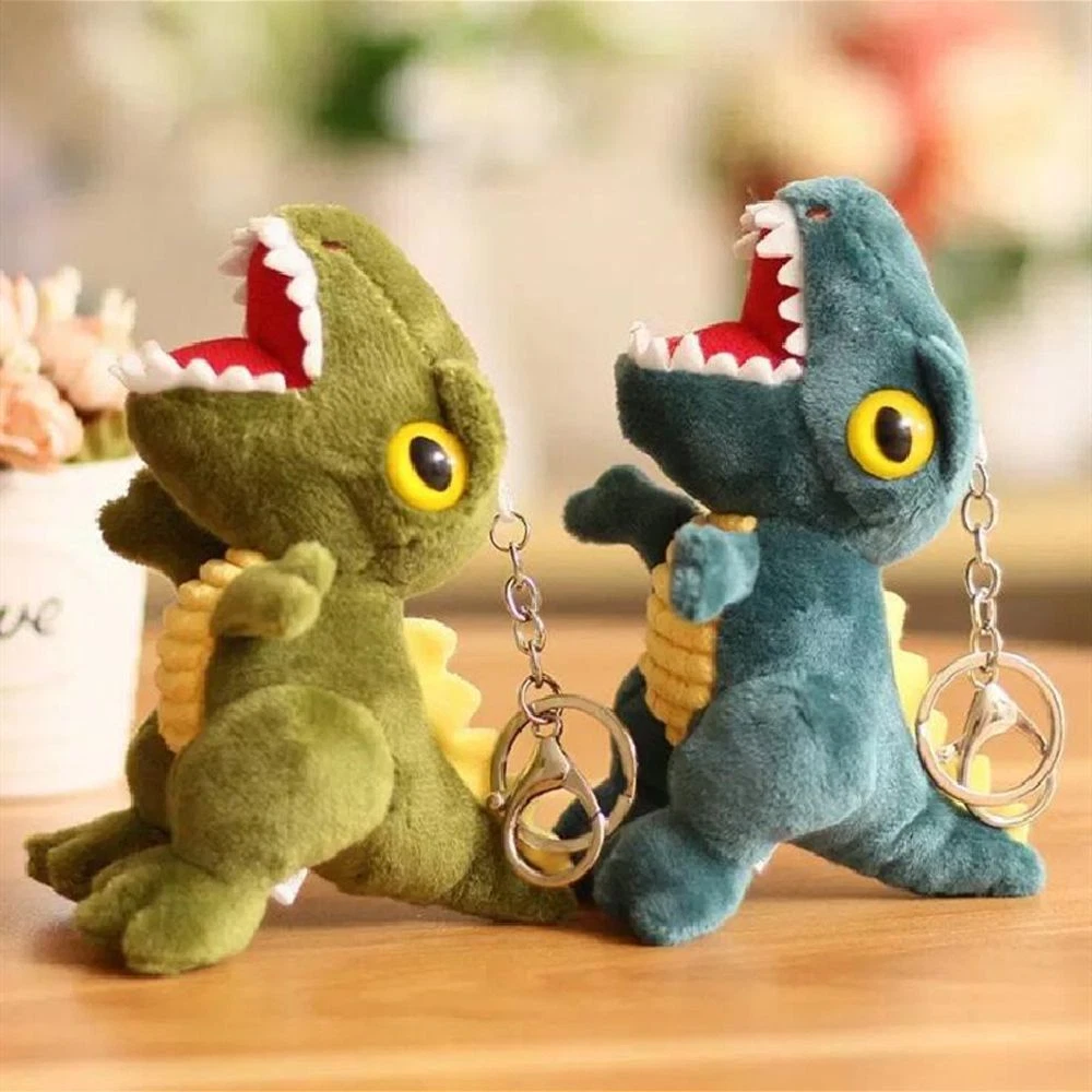 Toys Schoolbag Pendant Dinosaur Keychains Dinosaur Plush Keyring Key Chains
