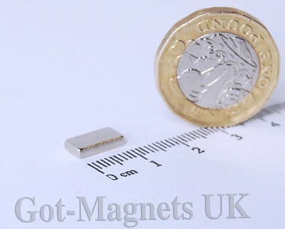 GOT-MAGNETS 10x5x2 mm N52 Neodymium Magnet Small Thin Block Magnet (various pack sizes)