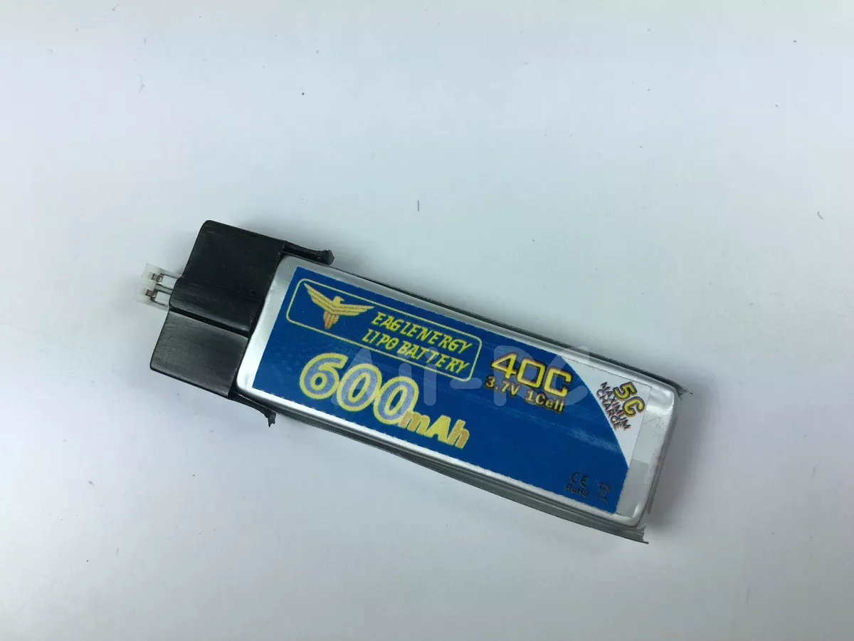 2X e Flite BLADE Inductrix BL FPV 600mAh 3.7V 40C LiPo Battery