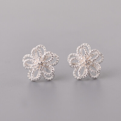 Blume Sterling Silber 925 Damen Mädchen Kinder Ohrringe