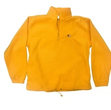 VTG 90s Tommy Hilfiger 1/4 Zip Pullover Yellow Large Outdoor Sport Cozy Gorpcore