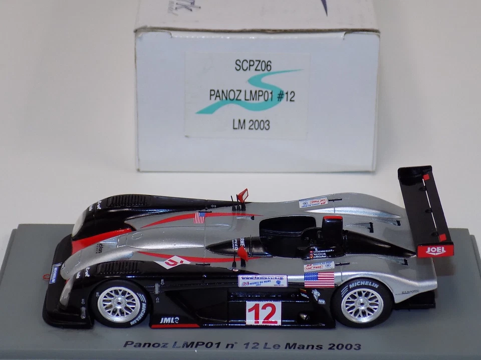 Carro Spark Panoz LMP07 #12 de 2003 24 Horas de Le Mans em escala 1/43 19 SCPZ06 - Imagem 3 de 3