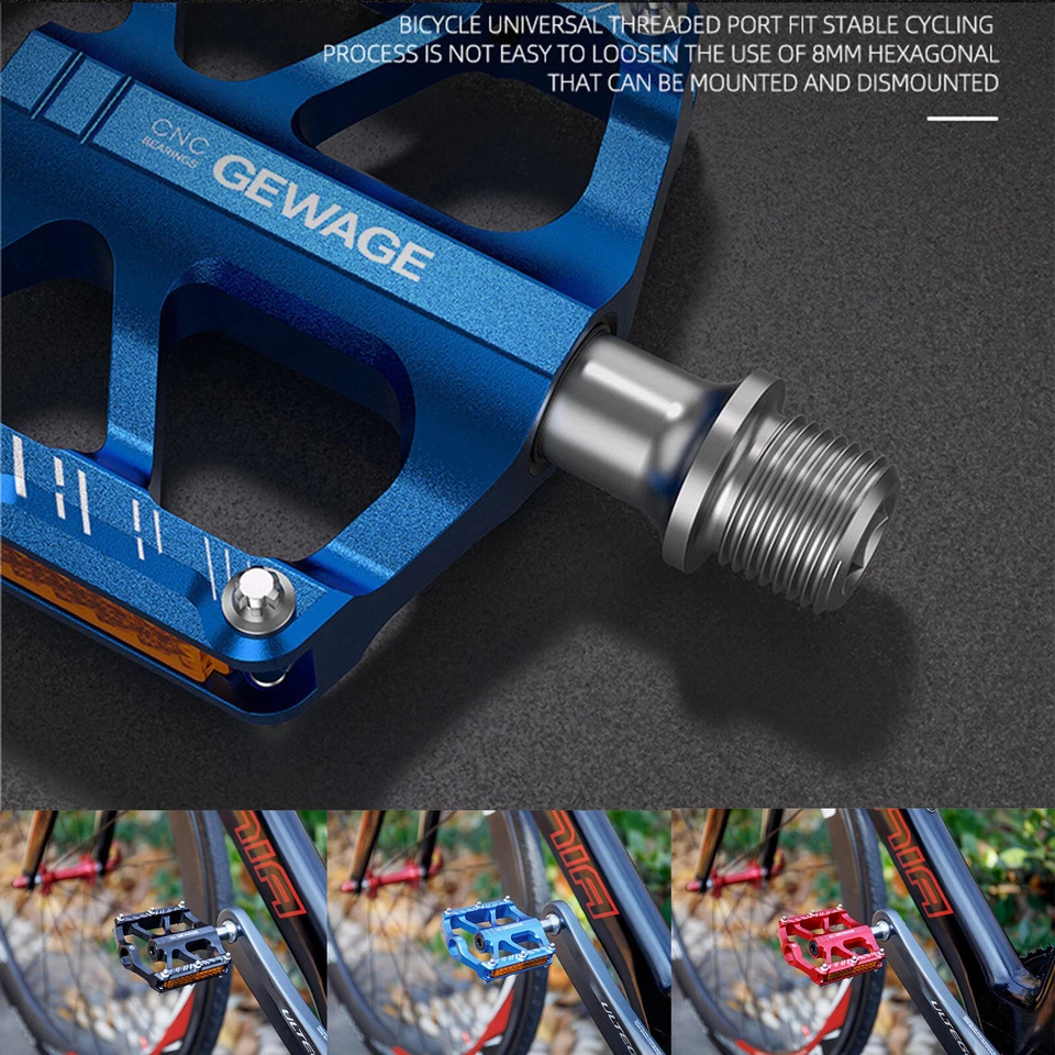 FAHRRAD MOUNTAIN MTB BMX FAHRRAD FAHRRAD LAGER ALU FLAT-PLATFROM PEDALE 9/16" DE