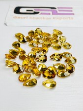 MADEIRA CITRINE FACETED PEAR CUT LOOSE GEMSTONE 7x5 MM NATURAL 2 PCS LOT DG5