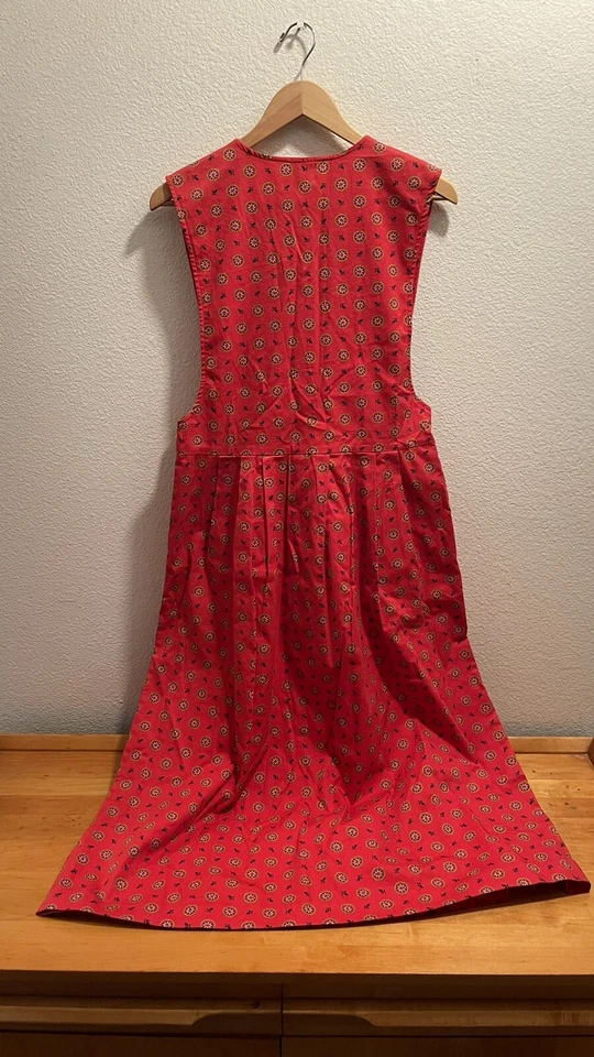 Vestido Náutico Bryn Connelly De Colección Años 90 Rojo 100% Algodón Talla 10 Hecho en Japón Foto 2 de 4