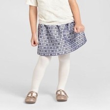 Genuine Kids Oshkosh Toddler Girls Blue Cream Jacquard Skirt,12M 18M 2T 3T 4T 5T