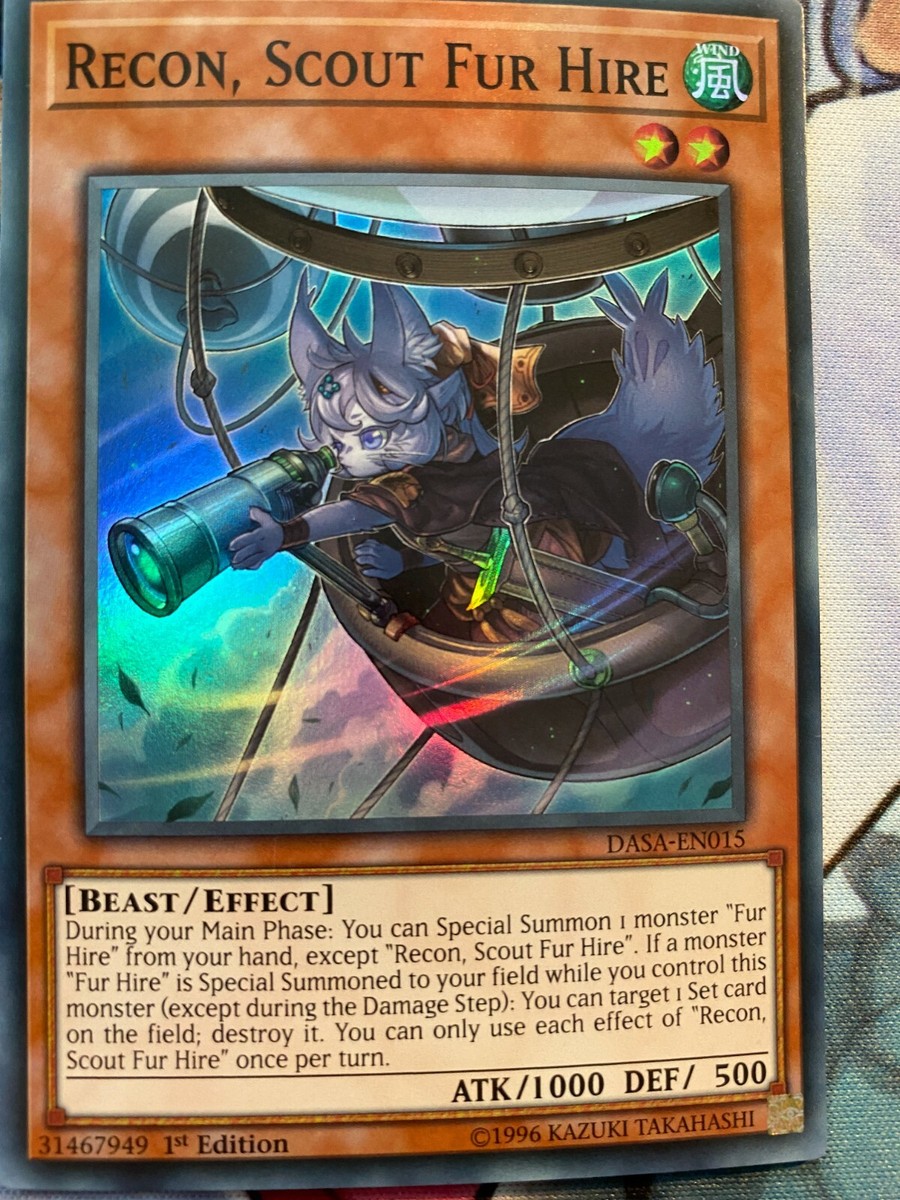 Yugioh Recon, Scout Fur Hire DASA-EN015 Super Rare NM x3 Play Set | eBay