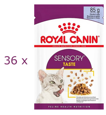 (  18,61/kg) Royal Canin Sensory Taste Stückchen in Gelee: 36x 85 g