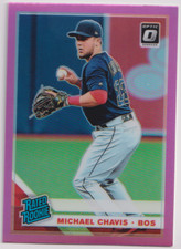 2019 Donruss Optic Pink Prizm #81 Michael Chavis RR Boston Red Sox