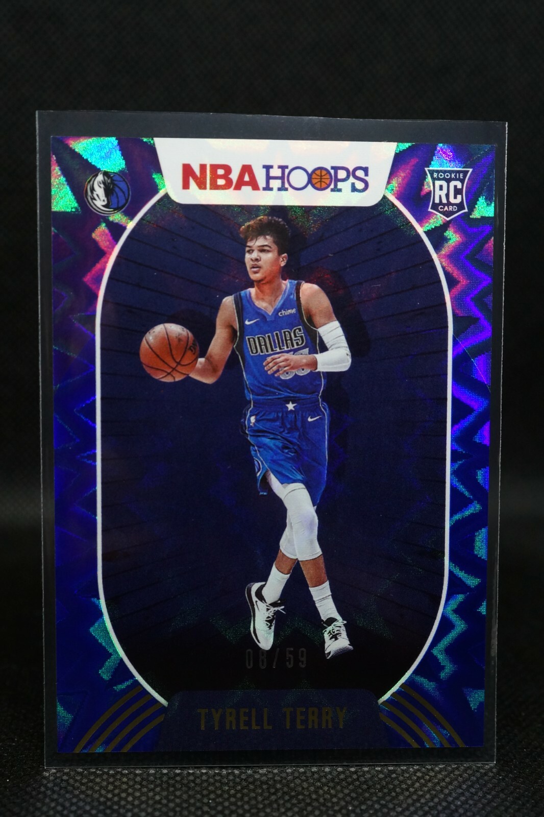 Tyrell Terry 2020-21 Hoops RC 8/59 - BLUE EXPLOSION Asia Tmall #218 + TOP LOADER