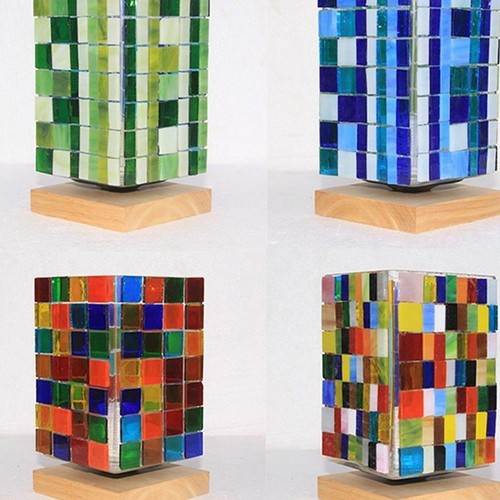 100 Mosaiksteine 1x1cm Buntmix Multi Farben Glas Mosaikfliesen Mini Mosaik 100g - Picture 3 of 10