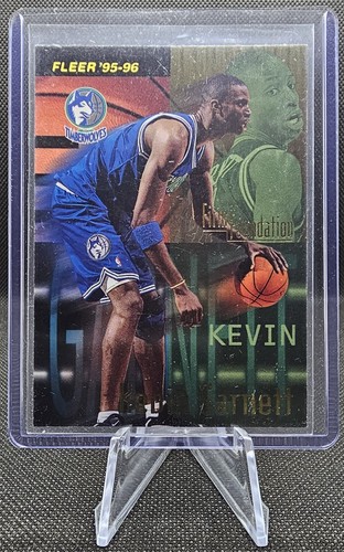 1995-96 Fleer Kevin Garnett #335 Firm Foundation Rookie Timberwolves HOF