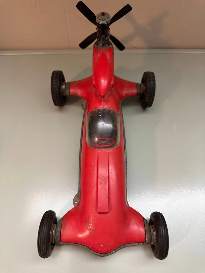 Vintage COX Prop Rod Aluminum Chassis Thimble Drome Tether Car #8 - Image 3 of 4