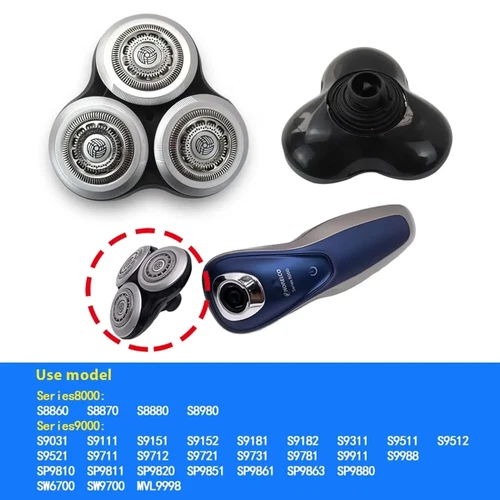 RQ12+ Electronic Shaver Head for Philips RQ1250 RQ1251 RQ1280 S9000 S9111 S9511 - Picture 1 of 7