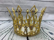 Crown for Women Baroque Crown for Cake Topper Costume Accessories for Wedding