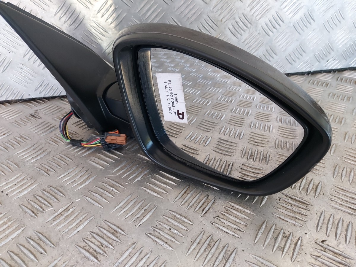 Rétroviseur électrique Extérieur Droit Pour PEUGEOT 308 II Phase 2 T9 2017 2021 D Givrant Rabattable Lectriquement Feu Clignotant Lumiere De Courtoisie Avec Sonde 14 Pins Blis Neuf Peindre