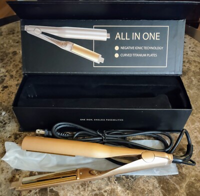 All in One Ionic Technology Twist Styling Iron In Rose Gold *NEW & Ships FREE*