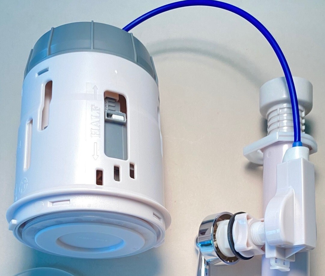 NuFlush 3-Inch Dual Flush Valve With Cable Handle – For Two-Piece Toilets, Stops Leaks