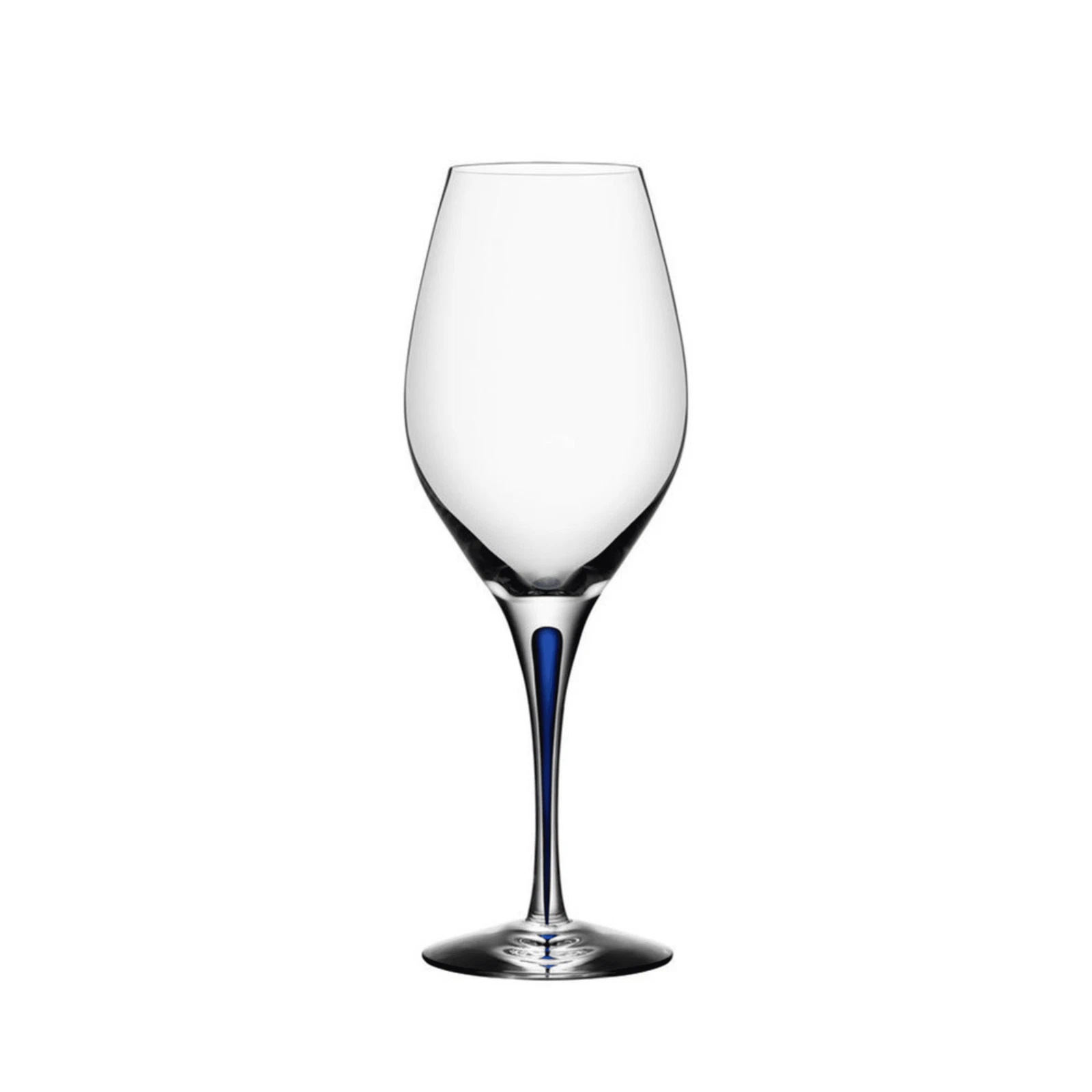Kosta Boda Intermezzo Blue Balance Wine Glass