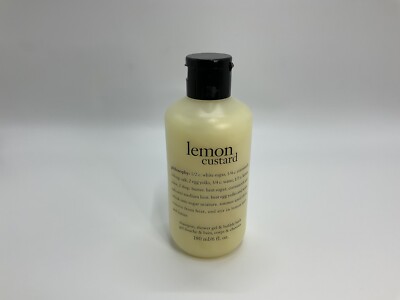 Philosophy Lemon Custard 6 oz Shampoo Shower Gel Bubble Bath New Not Sealed
