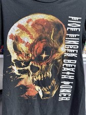 Five Finger Death Punch 2018 World Tour Size Small Black T Shirt 2-Sided